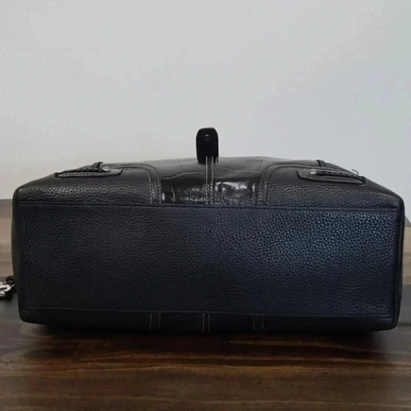 Brighton Moc Croc Pebbled Leather Embossed… - Picture 9 of 16